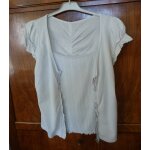 Ensemble debardeur + gilet taille 38 gris perle