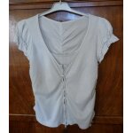 Ensemble debardeur + gilet taille 38 gris perle Ensemble debardeur + gilet taille 38 gris perle