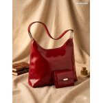 Ensemble de maroquinerie lancaster paris � cuir lisse rouge