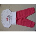 Ensemble pantalon corail t - shirt fantaisie la halle - taille 3 mois