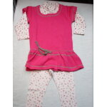 Ensemble robe, sous - pull et legging, 18 mois