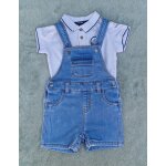 Ensemble salopette short + polo kiabi 9 mois, trs bon tat