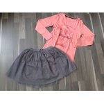 Ensemble t - shirt orange + jupe grise 10 ans