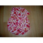 Ensemble short et bandana rouge orange et jaune motif fleurs tex baby taille 2 ans (24 mois)