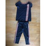 Ensemble de sport femme adidas surv�tement femme xs 32 - 34 adidas noir et orange t shirt et pantalon ...