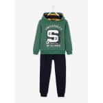 Ensemble sport garon sweat  capuche + jogging en molleton (vertbaudet)