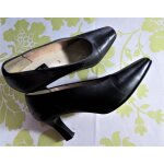Escarpins andr� pointure 36. 5 talons 6cm cuir noir