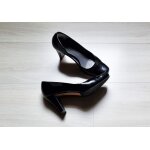 Escarpins calvin klein pointure 36 1 / 2 cuir noir verni tbe - 36 - 37