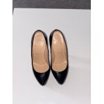 Escarpins christian louboutin daffodile en cuir vernis noir de taille 38 1 / 2
