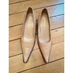 Escarpins cuir beige clair, taille 39