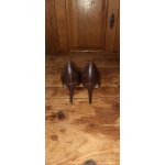 Escarpins en cuir marron - 39