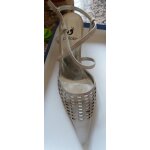 Escarpins daim beige perlato t36