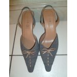 Escarpins gris taille 40 marque : andr talons : 9cm