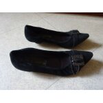 Escarpins jb martin en daim noir (t. 38)