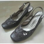 Escarpins marrons taille 37  brides
