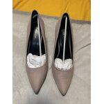 Escarpin velours beige - 42