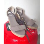 Espadrilles compenses taupe casta?er - 39