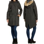Esprit � manteau � capuche gris graphite taille 42 - uk14