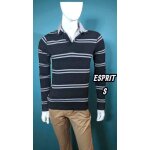 Esprit taille s superbe polo manches longues noir gris homme Esprit taille s superbe polo manches longues noir gris homme
