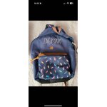 Parfait tat sac  dos de cours longboard ados bleu plumes
