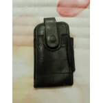 tui  tlphone portable en cuir noir vintage annes 90 faconnable.