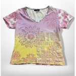 F4ab; somptueux tee shirt / haut chic kenzo jeans l une pure splendeur en excellent �tat