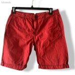 F4ab; splendide bermuda short bordeaux kaporal homme taille s / m (30) taille 38 / 40 cm  plat chino ...