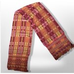 F506; somptueuse tole charpe chle rversible kenzo en parfait tat laine soie viscose 37 x 208 cm