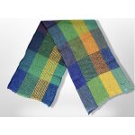 F506; somptueuse tole charpe chle rversible kenzo en parfait tat35 x 131 cm effet velours / chenille ...