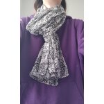 Foulard � motifs noir et blanc jennyfer