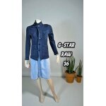 G - star raw taille 36 superbe veste en jeans jean bleu brut denim femme G - star raw taille 36 superbe veste en jeans jean bleu brut denim femme