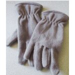 Gants femme gris - aspect courtelle doux et chauds - in extenso taille l - 100%polyester �pais