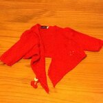 Gilet bebe ete rouge 3 mois
