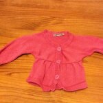 Gilet bebe rose tape a l eil 3 mois