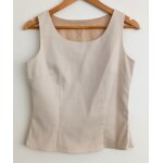 Gilet beige de tailleur sans manche. h&m. taille 38