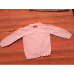 Gilet blanc boutons coeurs 6 / 9 mois primark,