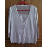 Gilet blanc camaïeu - taille 42 Gilet blanc camaïeu - taille 42