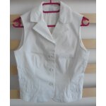 Gilet blanc coupe serveuse. camaieu. taille s / 36 / 38