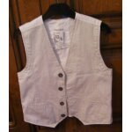 Gilet blanc okadi - taille 8 ans