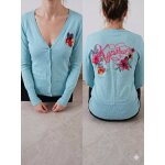 Gilet bleu ciel col v taille s kaporal