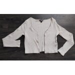 Gilet bol�ro blanc / cr�me strass xs 14 ans kiabi