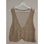 Gilet boléro bohème taupe - tex / pluswoman - t. m / l - Gilet boléro bohème taupe - tex / pluswoman - t. m / l -