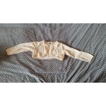 Gilet bol�rotape � l 'oeil coton 2 ans beige ros� comme neuf