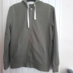 Gilet  capuche en molleton kaki garon 16 - 18 a