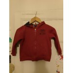 Gilet  capuche zipp bordeaux 6 ans sergent major.