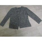 Gilet caroll multicolore tons bleus, beige et filaments dors taille l tbe