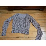 Gilet court À fleurs zara taupe taille s Gilet court À fleurs zara taupe taille s