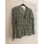 Gilet damart � maille crochet�e et dentelle - femme taille 42 / 44 - style casual