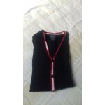 Gilet homme h&m taille m bleu marine bordure raye rouge et blanche