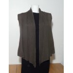 Gilet kaki en 30% laine sans manches - taille m / l - see u soon